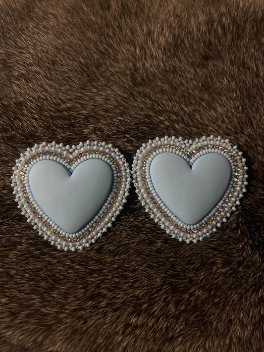 Beaded hearts